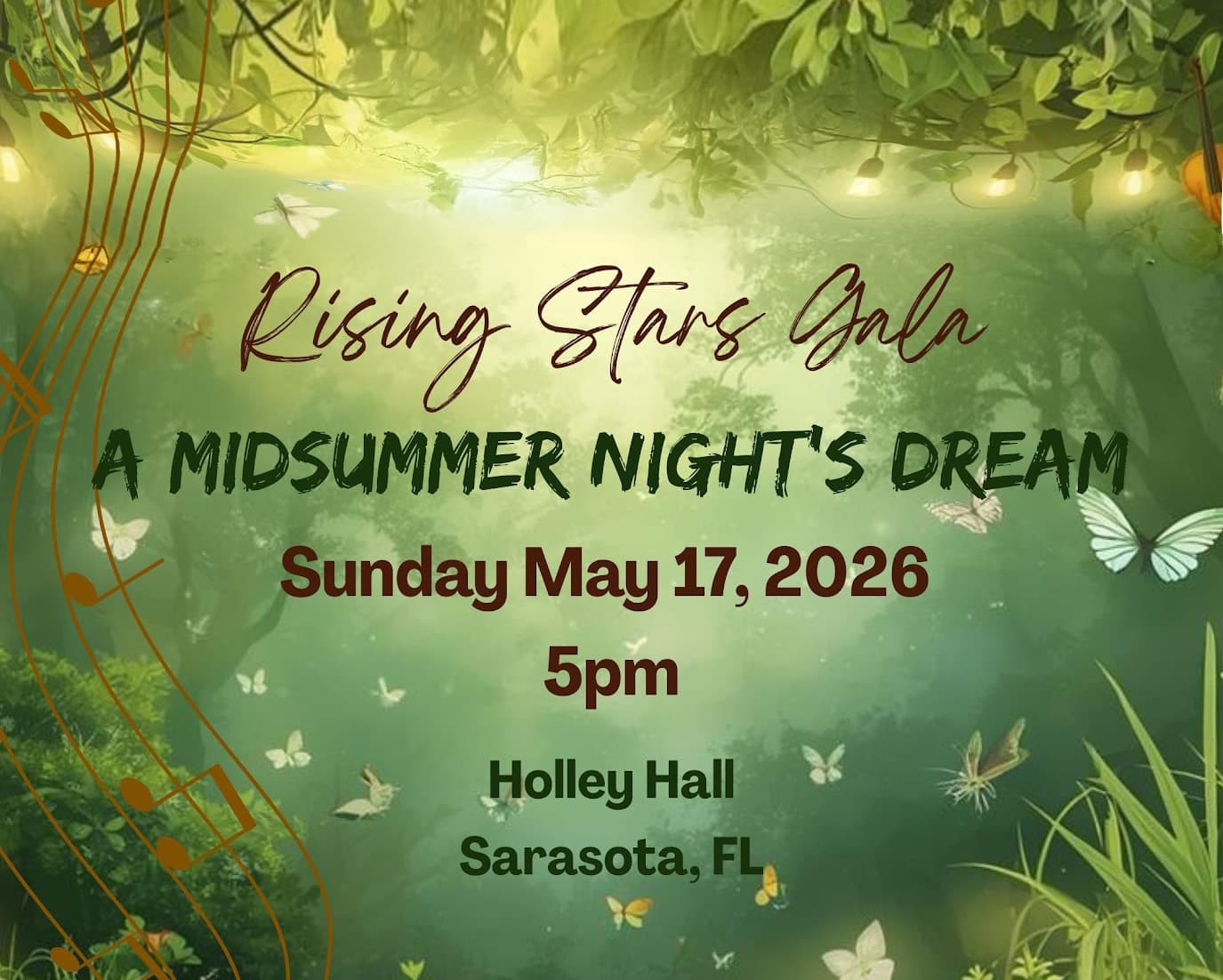 Rising Stars Gala Flyer